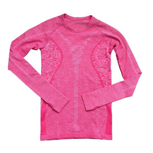 Lululemon Restless Pullover Heathered Boom Juice Pink Long Sleeve Sz. 8